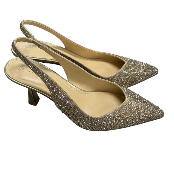 Betsy Johnson Shimmering Clark Pumps Light Gold - Picture 4 of 9